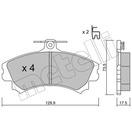 METELLI 22-0216-1 Pastiglie freno