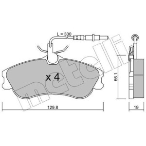 METELLI 22-0217-0 Brake Pads Set