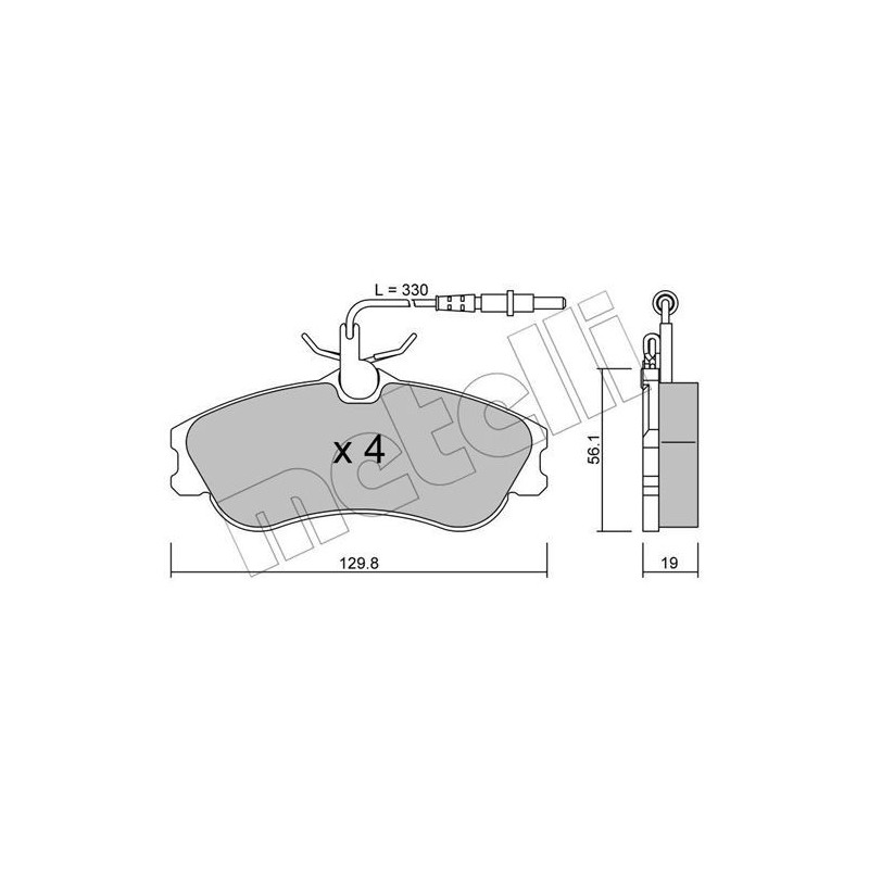 METELLI 22-0217-0 Pastiglie freno