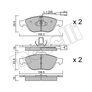 METELLI 22-0220-0 Brzdové platničky