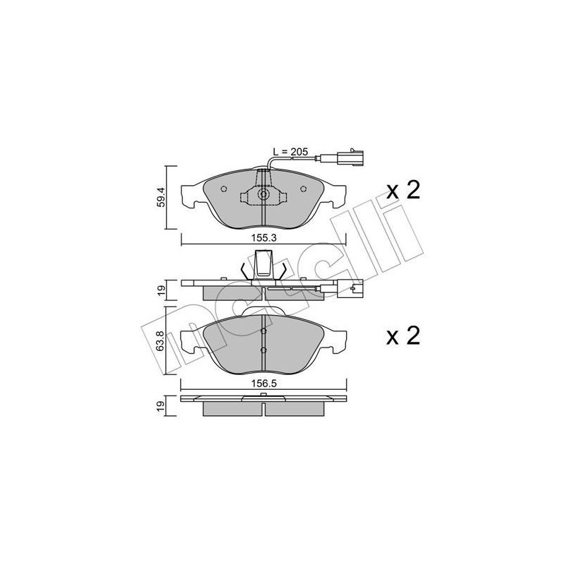 METELLI 22-0220-0 Bremsbeläge