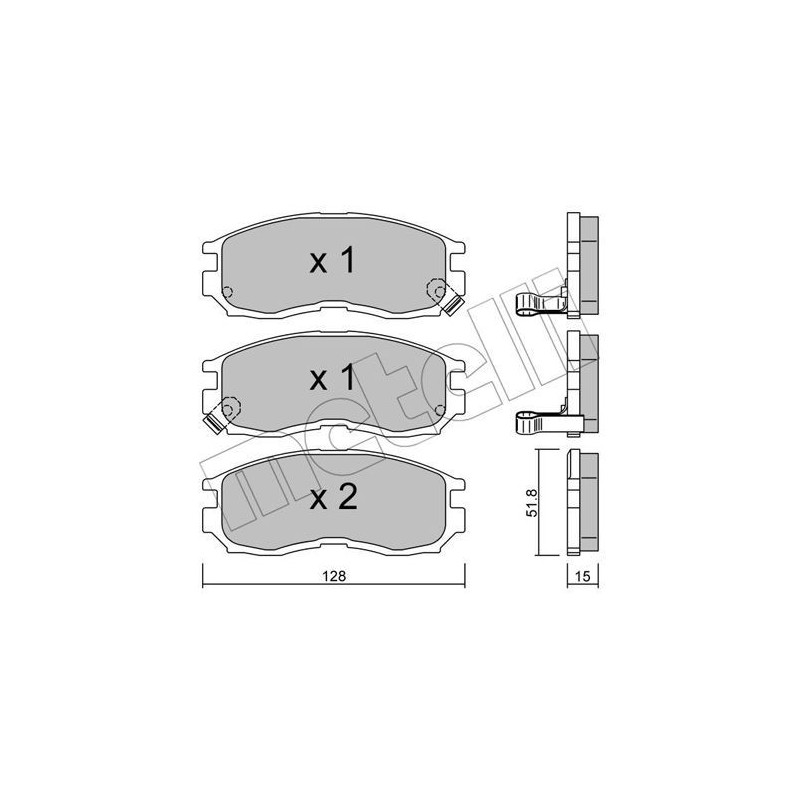 METELLI 22-0224-0 Plaquettes de frein