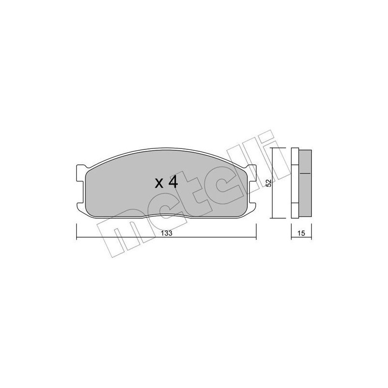 METELLI 22-0232-0 Pastillas de freno