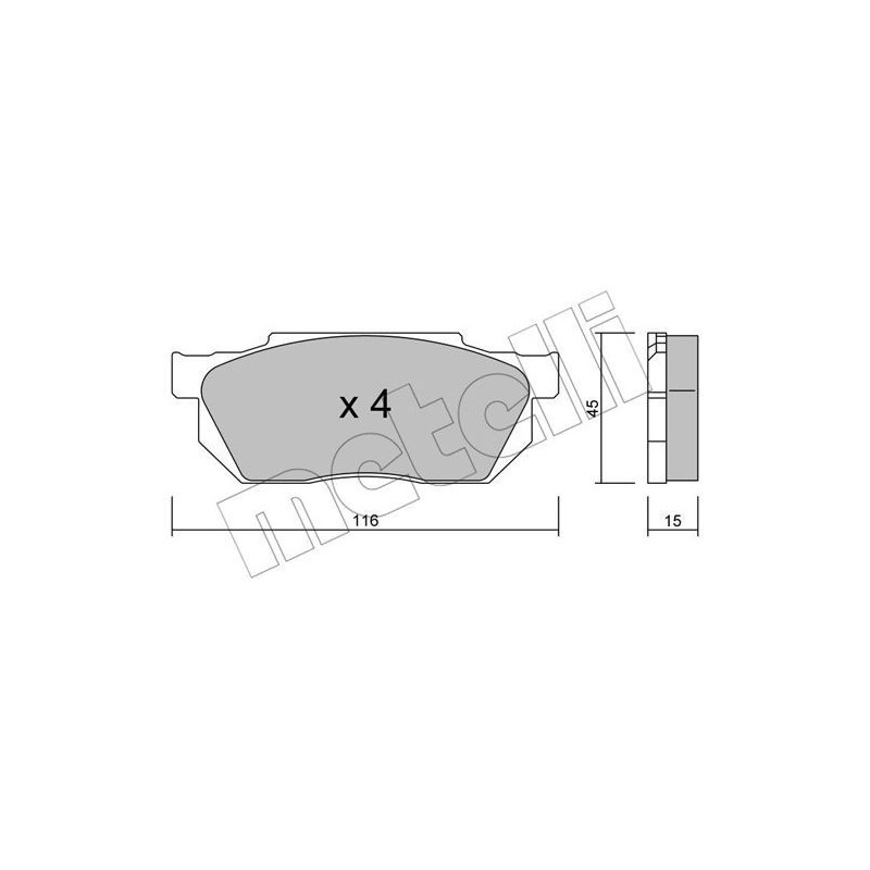 METELLI 22-0247-0 Plaquettes de frein