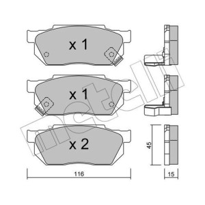 METELLI 22-0247-1 Klocki hamulcowe
