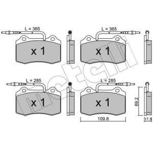 METELLI 22-0251-1 Plaquettes de frein