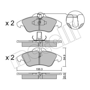 METELLI 22-0256-0 Brzdové platničky