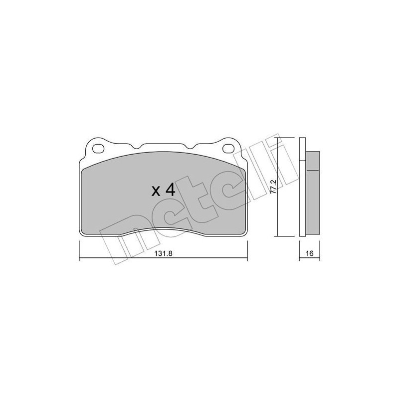 METELLI 22-0288-1 Bremsbeläge