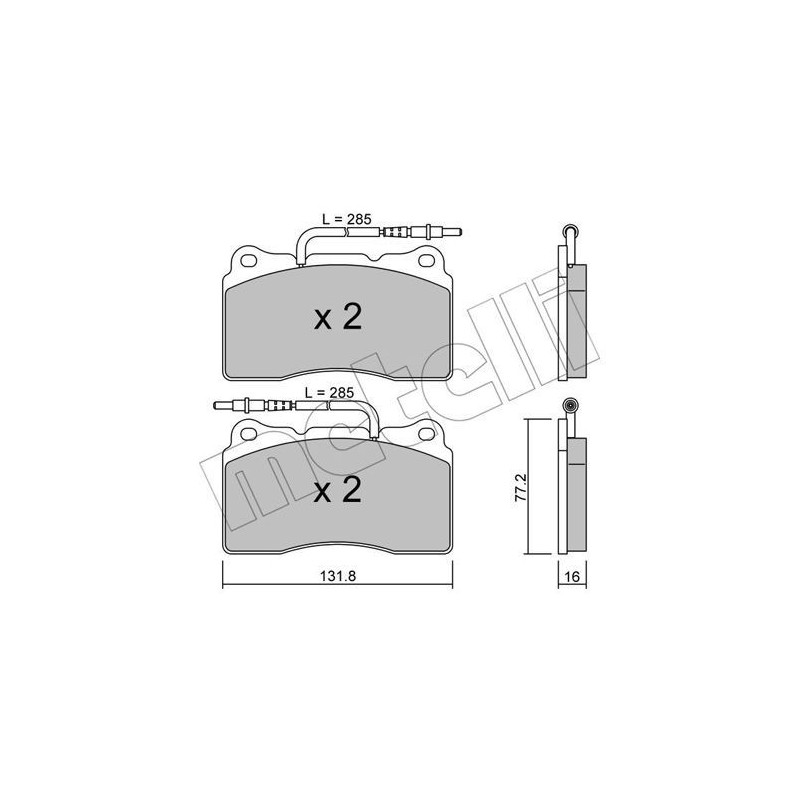METELLI 22-0288-2 Klocki hamulcowe