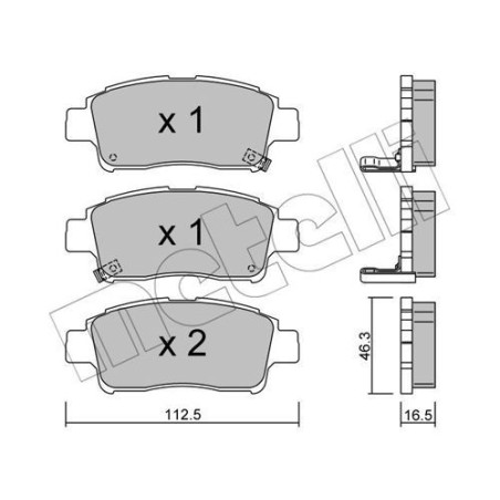 METELLI 22-0292-0 Bremsbeläge
