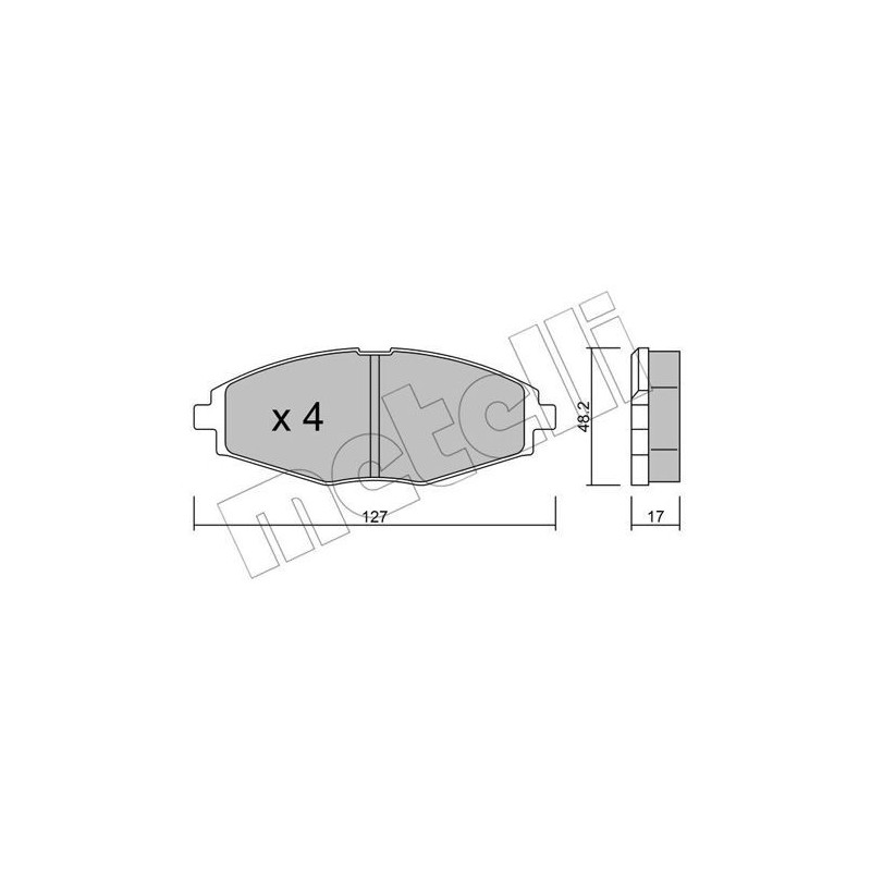 METELLI 22-0293-0 Brzdové platničky