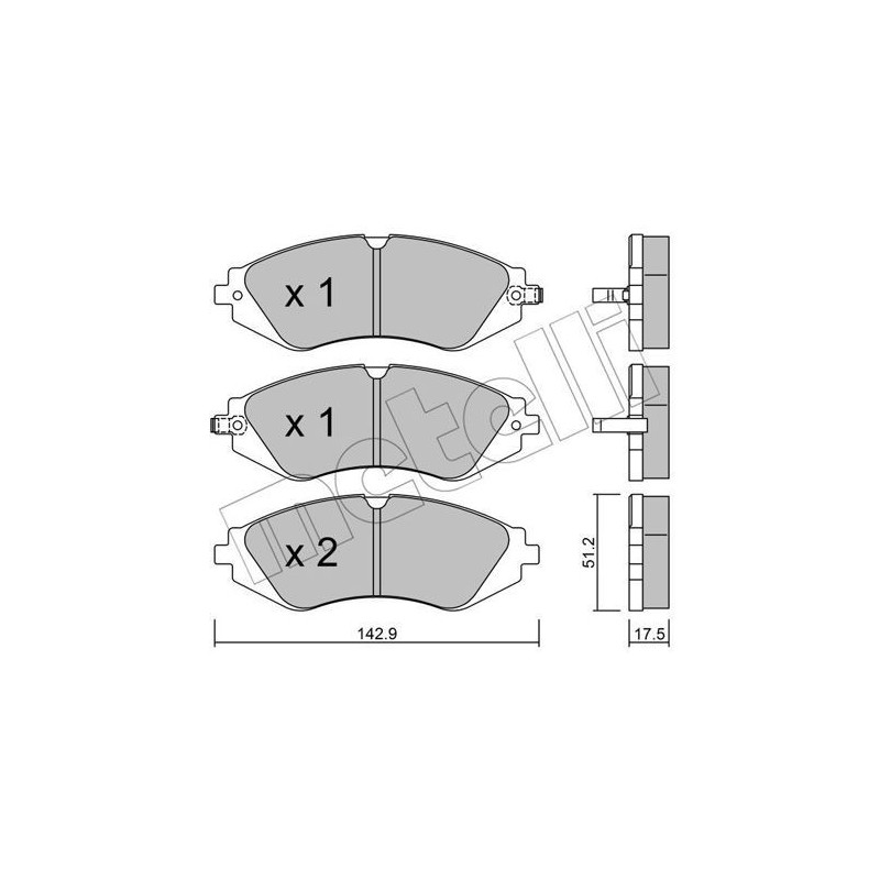 METELLI 22-0294-0 Klocki hamulcowe