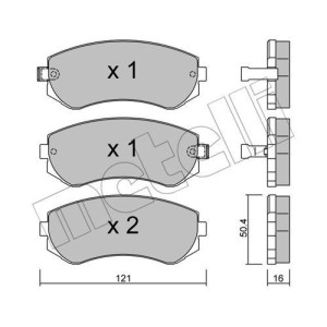 METELLI 22-0304-0 Pastillas de freno