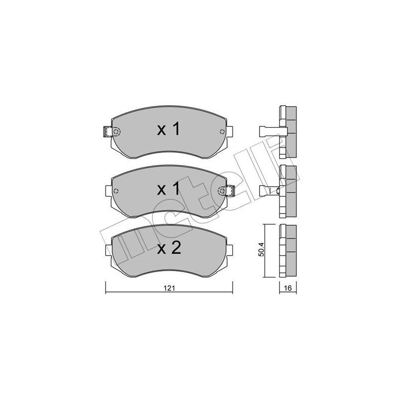 METELLI 22-0304-0 Pastiglie freno