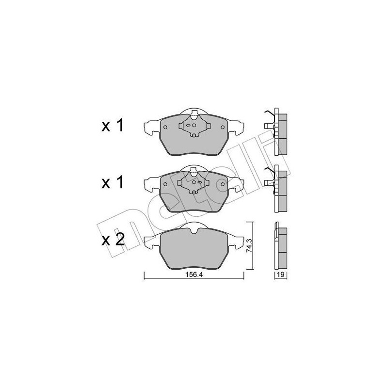 METELLI 22-0314-1 Klocki hamulcowe