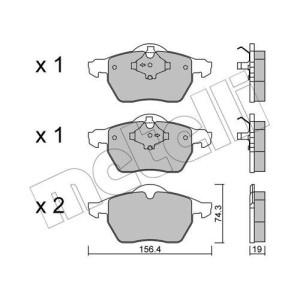 METELLI 22-0314-1 Brzdové platničky