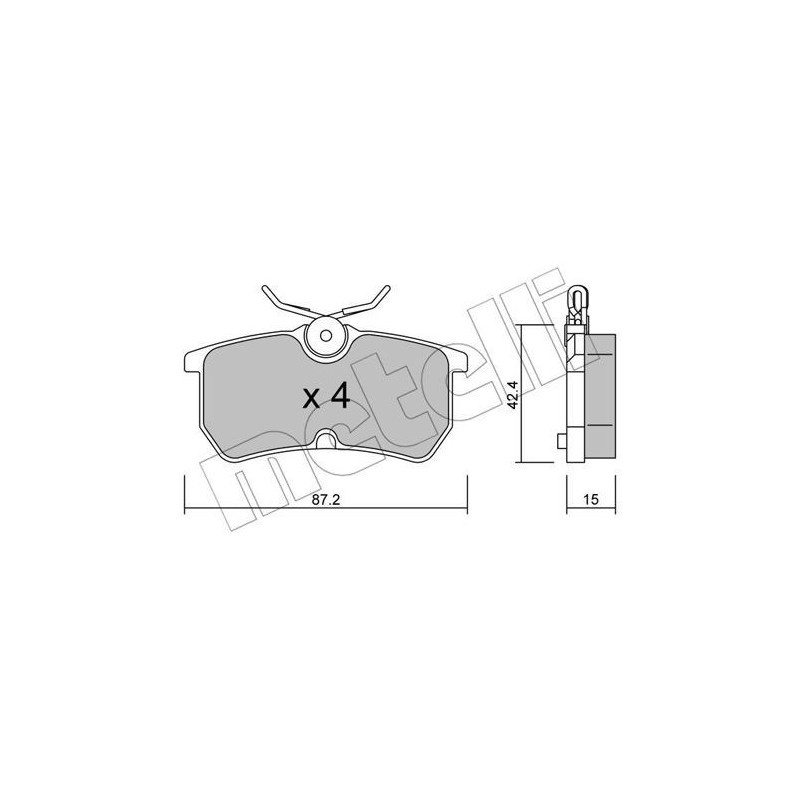 METELLI 22-0317-0 Brzdové platničky