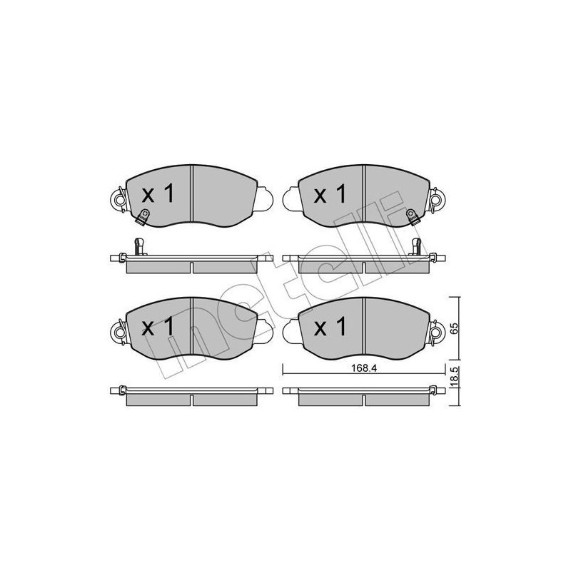 METELLI 22-0320-0 Brzdové platničky