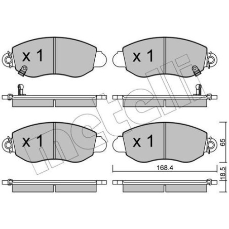 METELLI 22-0320-0 Brzdové platničky
