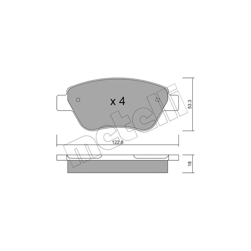 METELLI 22-0321-1 Brake Pads Set