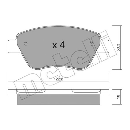 METELLI 22-0321-1 Brzdové platničky