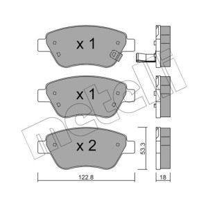 METELLI 22-0321-2 Pastillas de freno