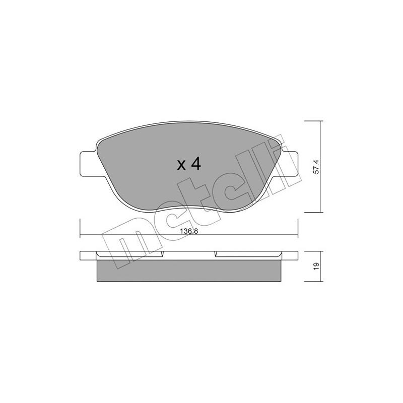 METELLI 22-0322-1 Pastiglie freno