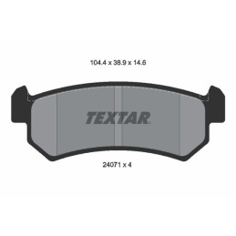 TEXTAR 2407101 Brake Pads