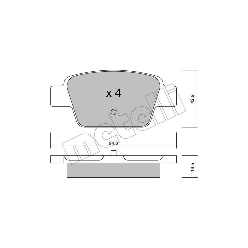 METELLI 22-0323-0 Klocki hamulcowe