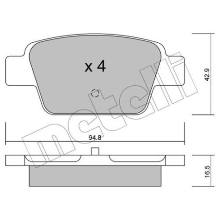 METELLI 22-0323-0 Klocki hamulcowe