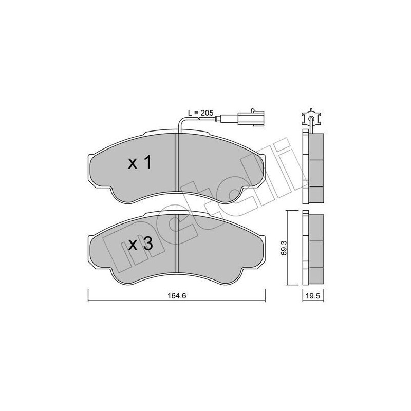 METELLI 22-0326-0 Pastillas de freno