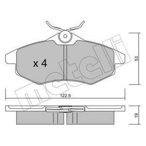 METELLI 22-0328-0 Brake Pads Set