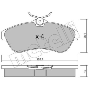 METELLI 22-0329-0 Klocki hamulcowe