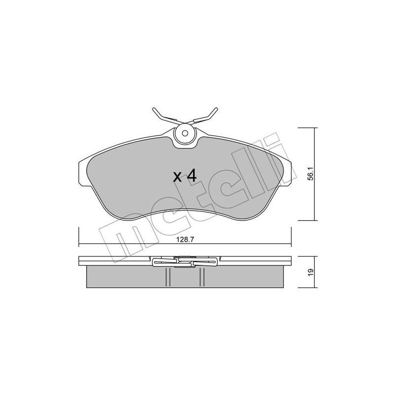 METELLI 22-0329-0 Brake Pads Set