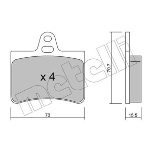 METELLI 22-0333-0 Brzdové platničky