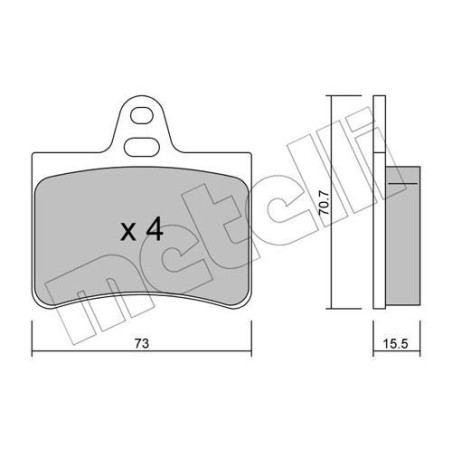 METELLI 22-0333-0 Plaquettes de frein
