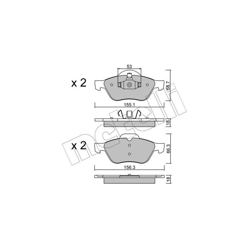 METELLI 22-0335-0 Brake Pads Set