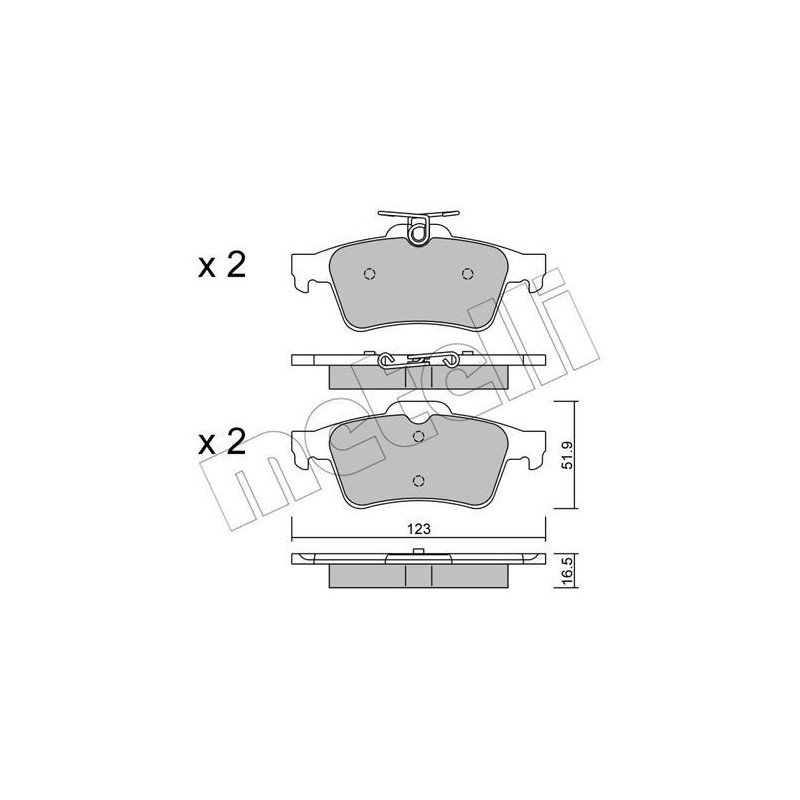 METELLI 22-0337-1 Brake Pads Set