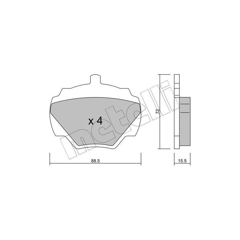 METELLI 22-0353-0 Brake Pads Set