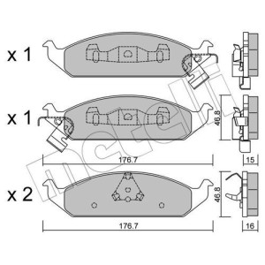 METELLI 22-0355-0 Pastiglie freno