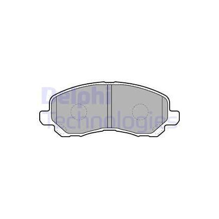 Plaquettes de frein Avant pour Chrysler Citroen Jeep Lancia Mitsubishi Peugeot DELPHI LP1684