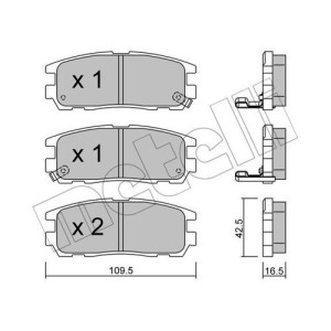 METELLI 22-0358-0 Pastillas de freno