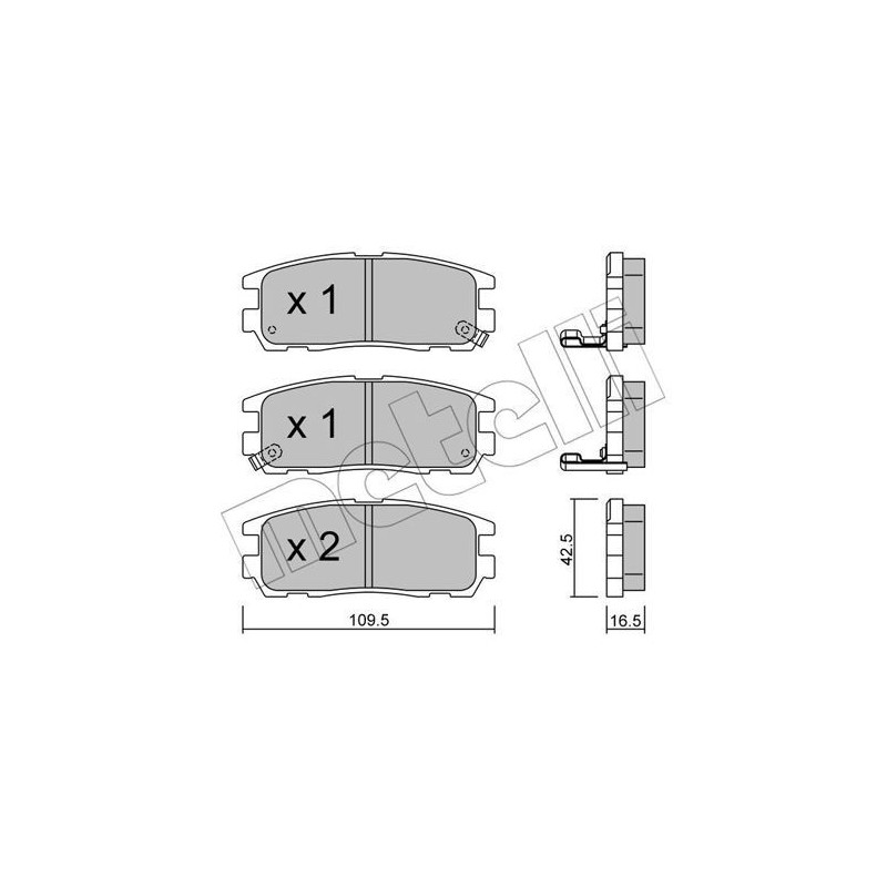 METELLI 22-0358-0 Plaquettes de frein