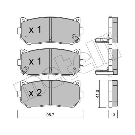 METELLI 22-0372-0 Klocki hamulcowe