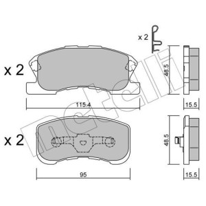METELLI 22-0381-0 Brzdové platničky