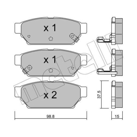 METELLI 22-0396-0 Pastillas de freno