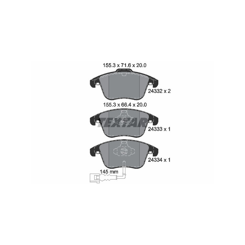 TEXTAR 2433301 Brake Pads