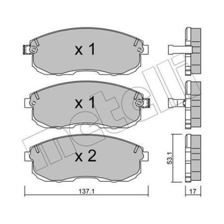 METELLI 22-0404-0 Pastillas de freno
