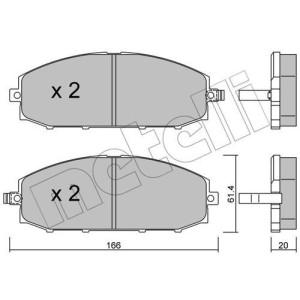 METELLI 22-0407-0 Plaquettes de frein