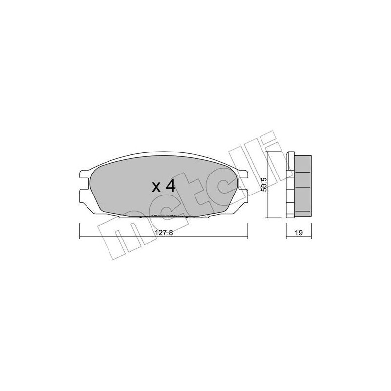 METELLI 22-0409-0 Pastiglie freno